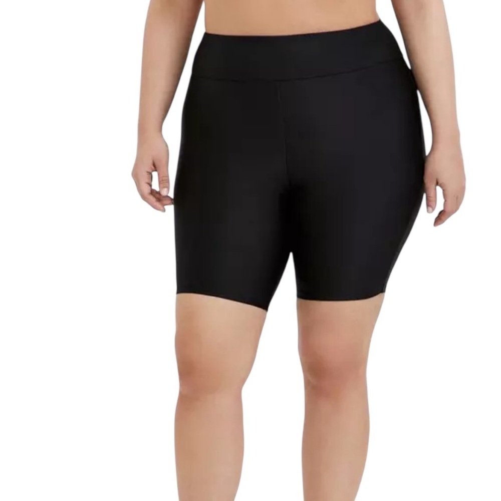 torrid High Rise Black Swim Shorts 6X NEW